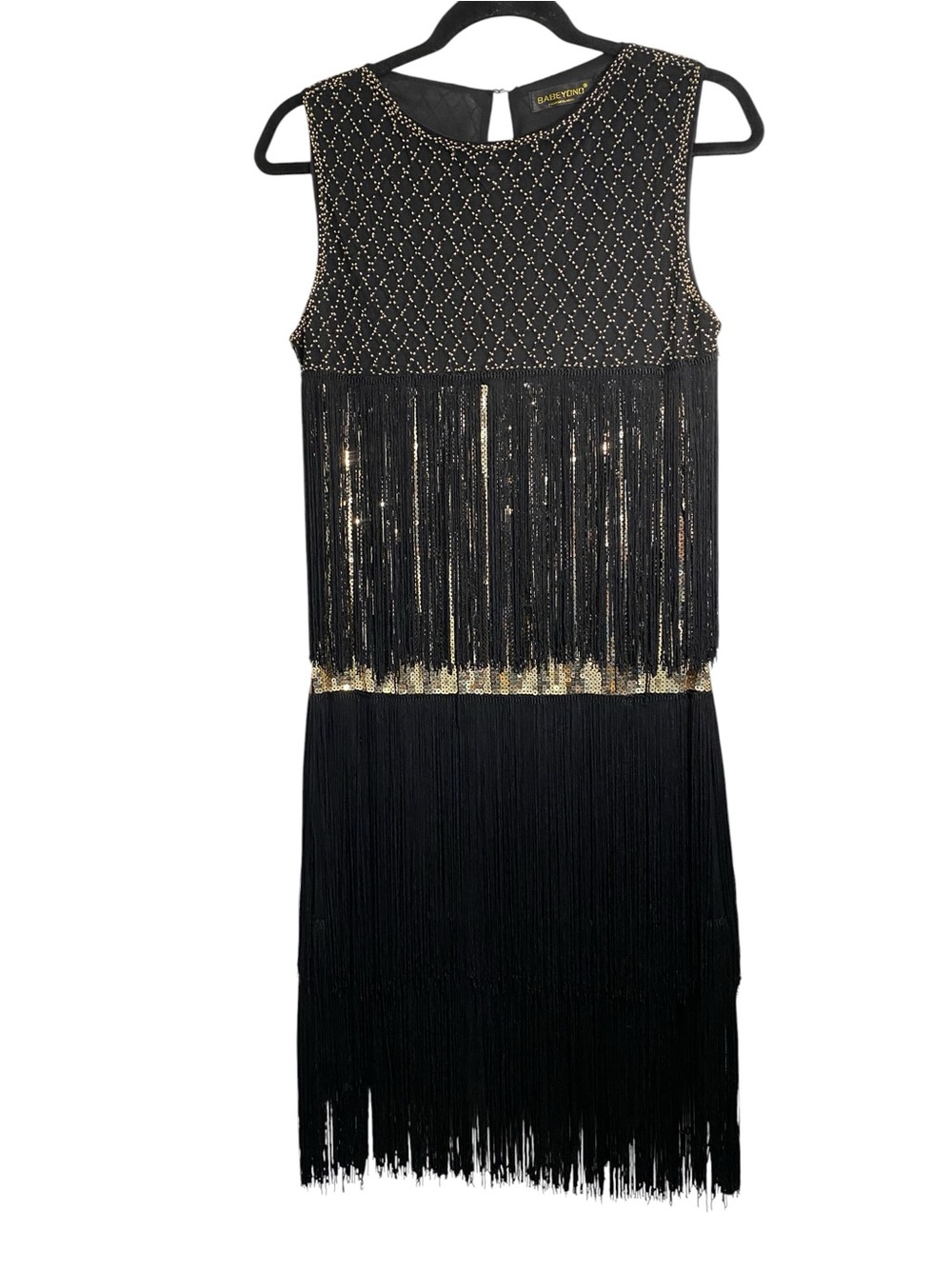 Babeyond Flapper Roaring 20’s Style Fringe and Sequin Dress